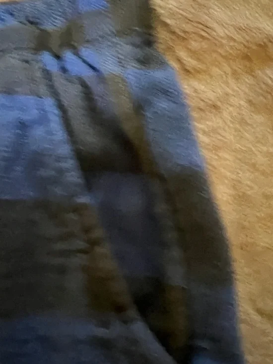 aerie Blue and Black Plaid Sleep Lounge Shorts - Picture 4 of 5